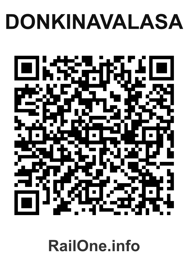RailOne QR Code for Donkinavalasa station