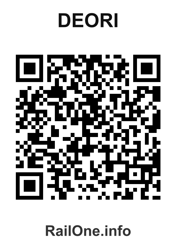 RailOne QR Code for Deori station