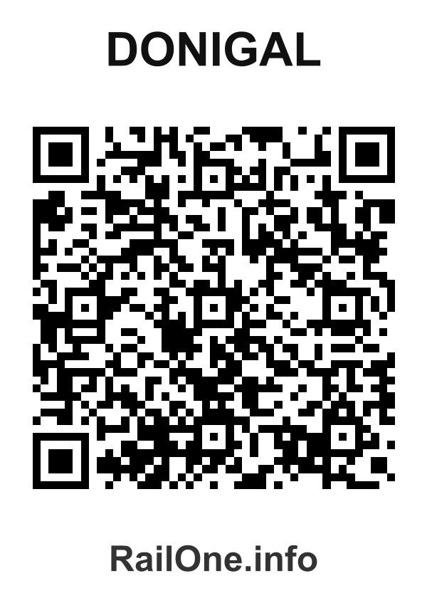 RailOne QR Code for Donigal station
