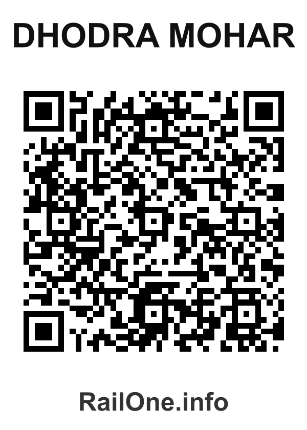 RailOne QR Code for Dhodra Mohar station