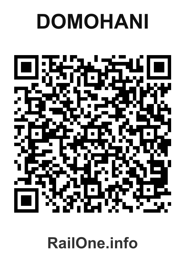 RailOne QR Code for Domohani station