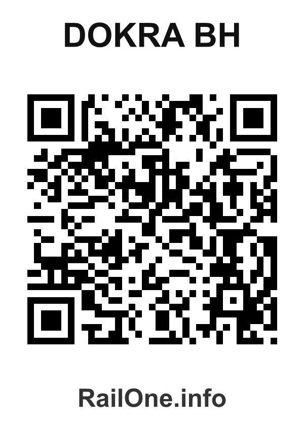 RailOne QR Code for Dokra Bh station