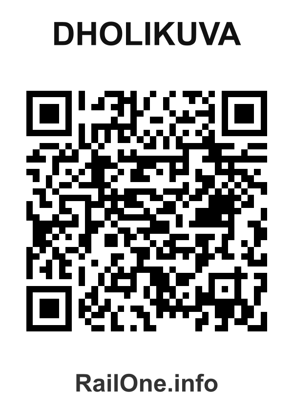 RailOne QR Code for Dholikuva station