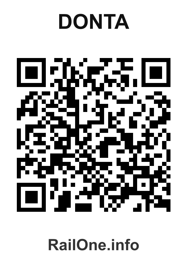 RailOne QR Code for Donta station
