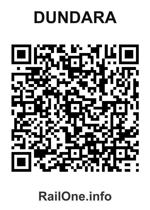 RailOne QR Code for Dundara station