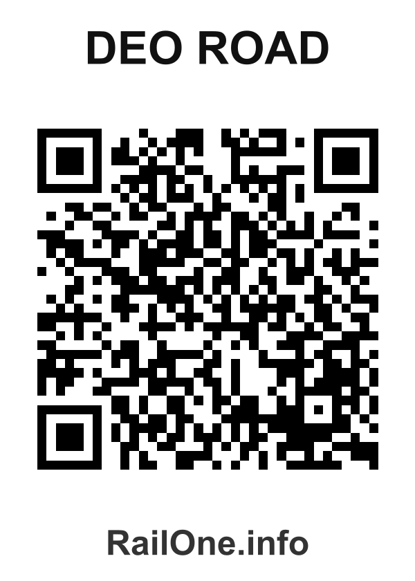 RailOne QR Code for Deo Road station