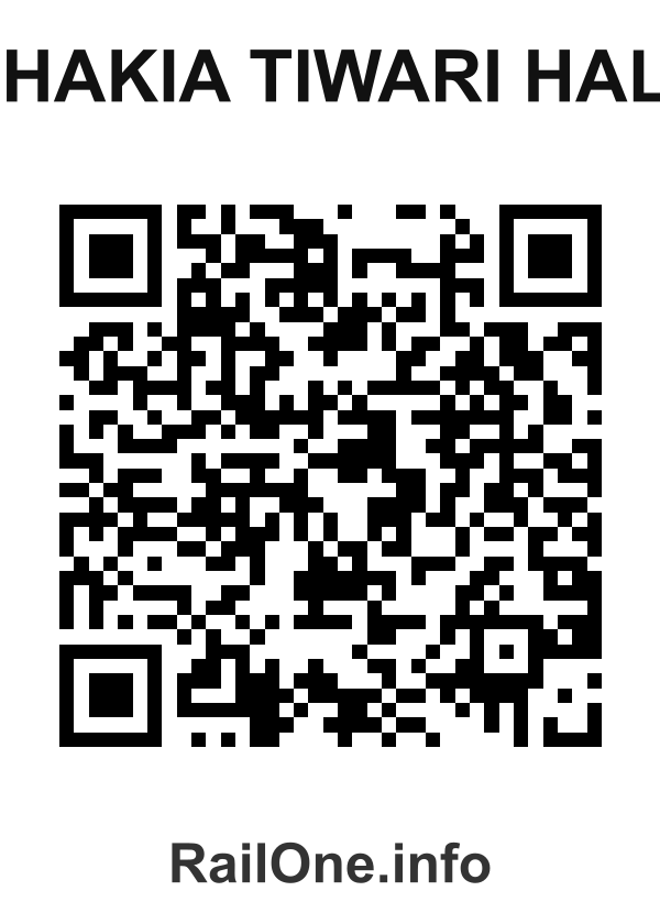 RailOne QR Code for Dhakia Tiwari Halt station