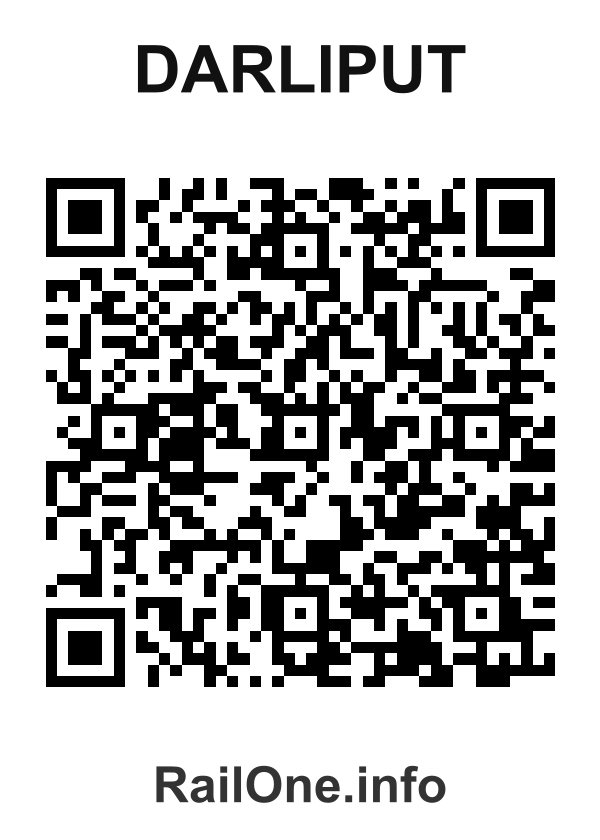 RailOne QR Code for Darliput station