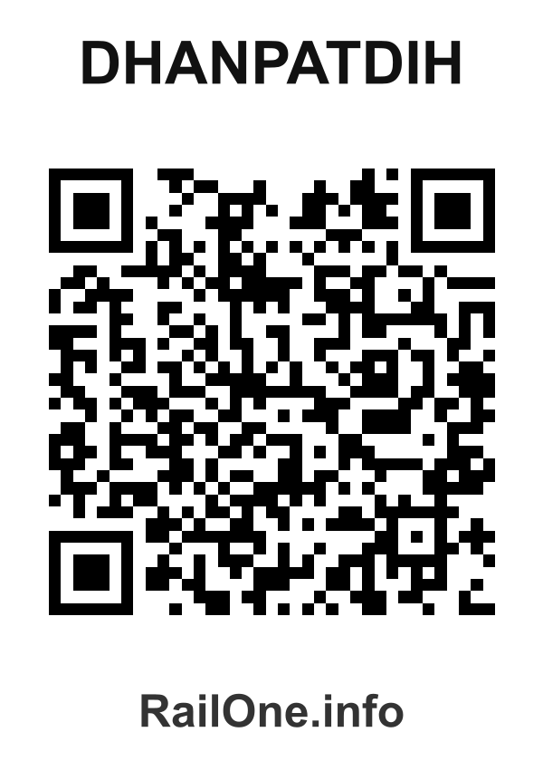 RailOne QR Code for Dhanpatdih station
