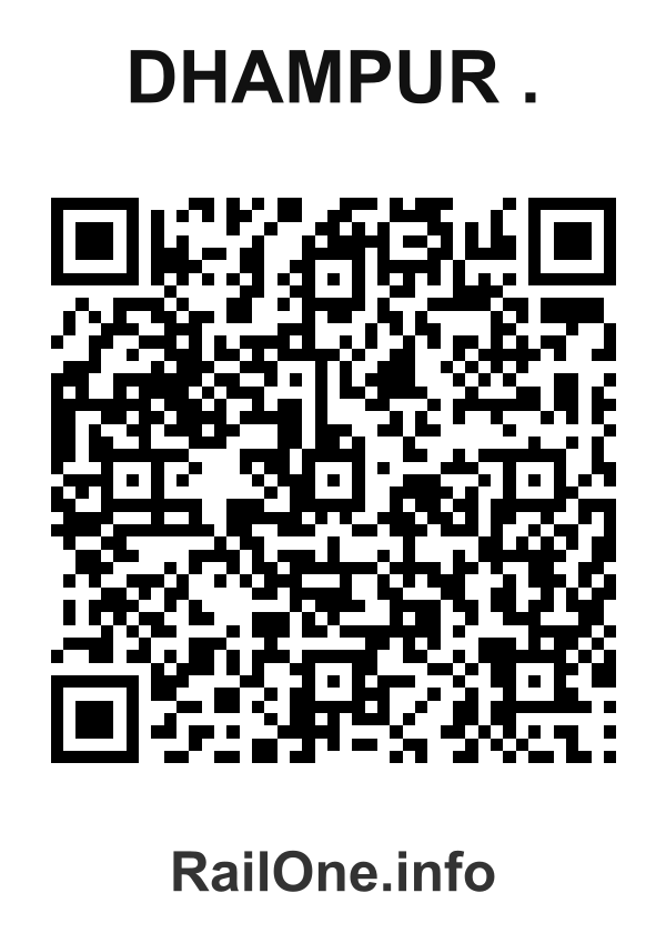 RailOne QR Code for Dhampur . station