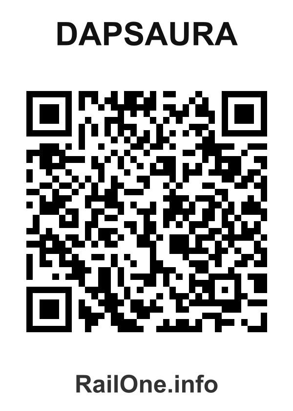 RailOne QR Code for Dapsaura station