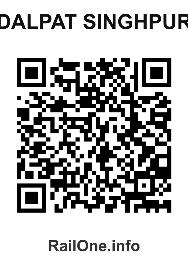 RailOne QR Code for Dalpat Singhpur station