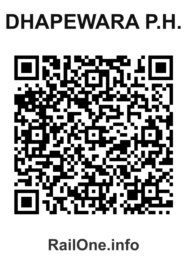 RailOne QR Code for Dhapewara P.h. station