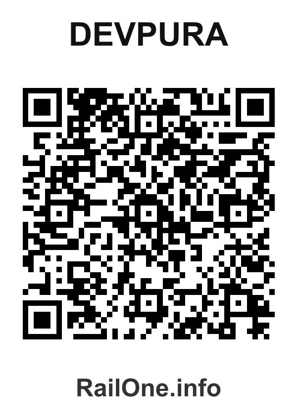 RailOne QR Code for Devpura station