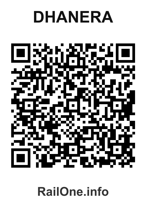 RailOne QR Code for Dhanera station