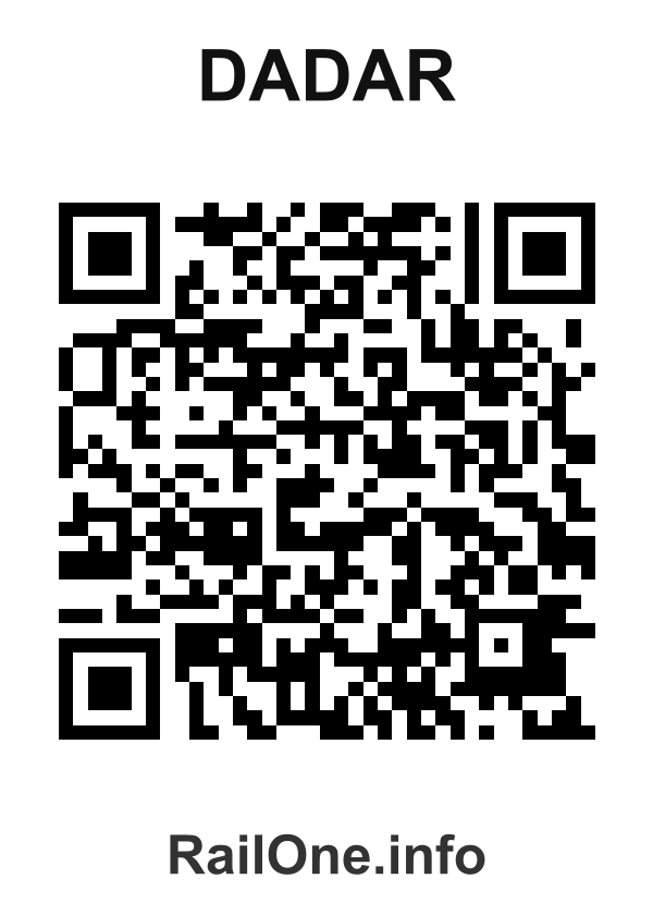 RailOne QR Code for Dadar station