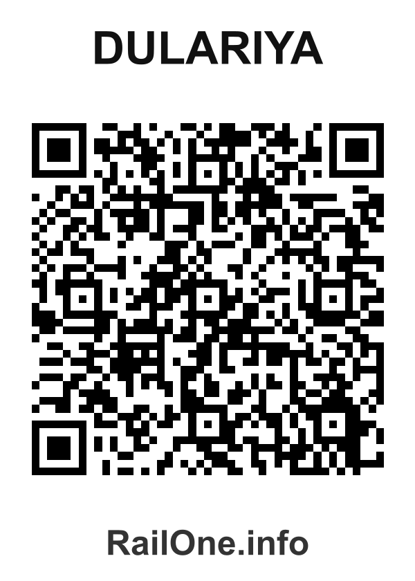 RailOne QR Code for Dulariya station