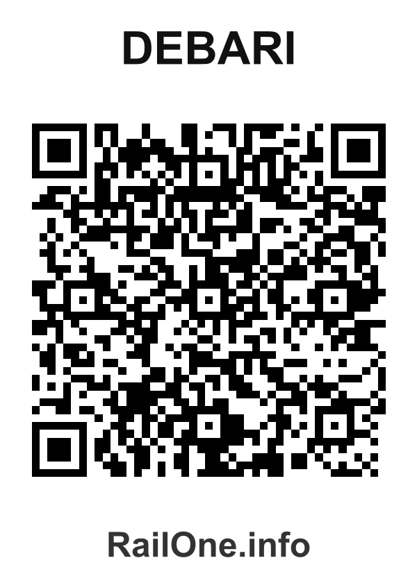 RailOne QR Code for Debari station