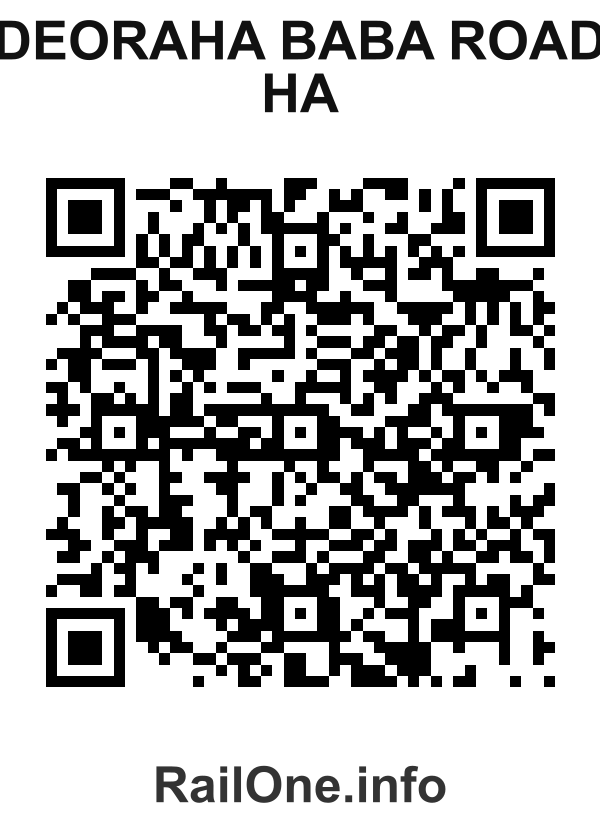 RailOne QR Code for Deoraha Baba Road Ha station