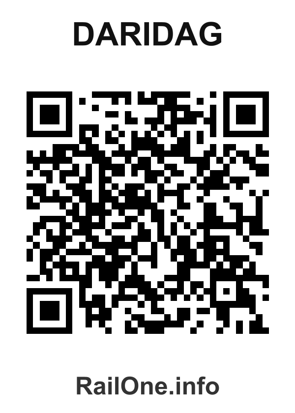 RailOne QR Code for Daridag station