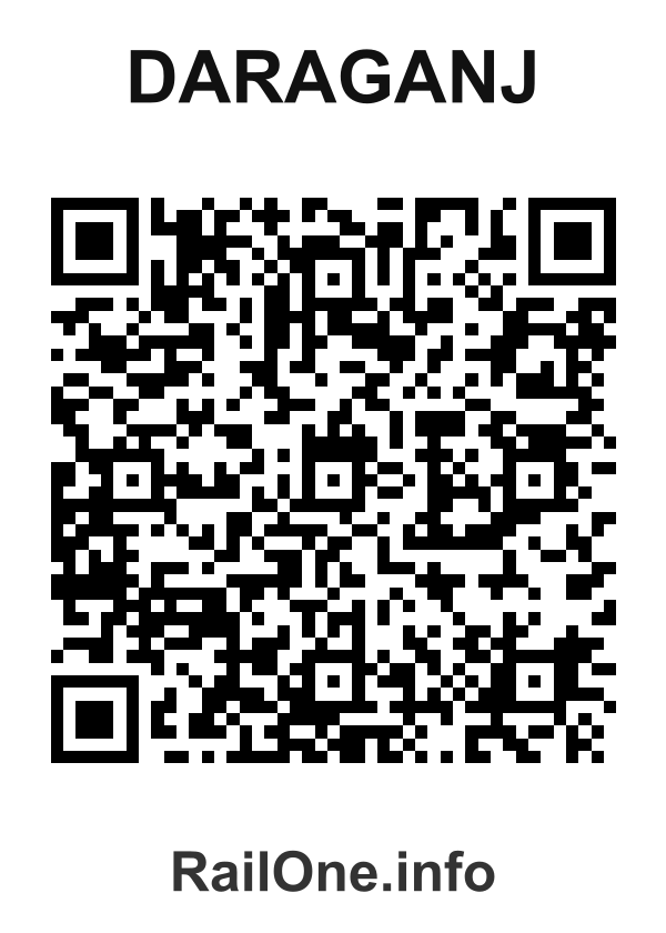 RailOne QR Code for Daraganj station