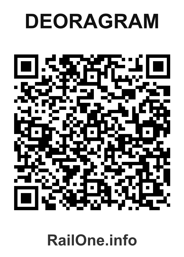 RailOne QR Code for Deoragram station