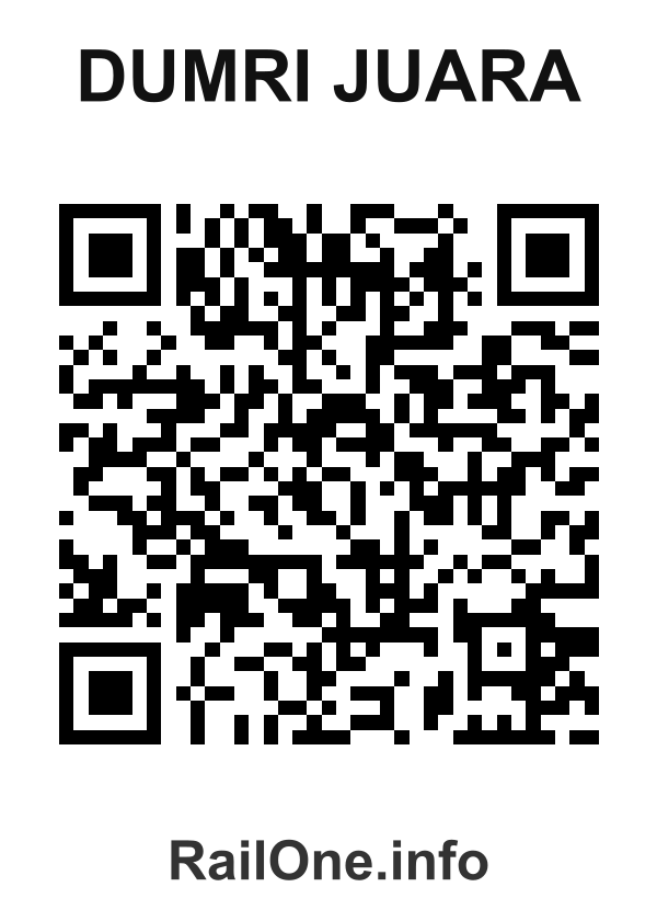 RailOne QR Code for Dumri Juara station