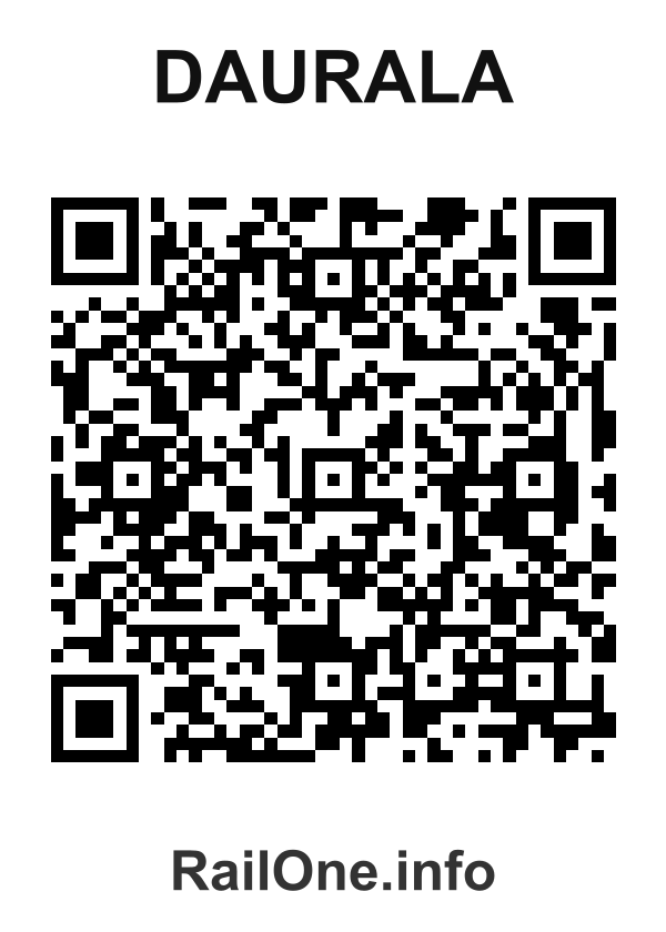 RailOne QR Code for Daurala station