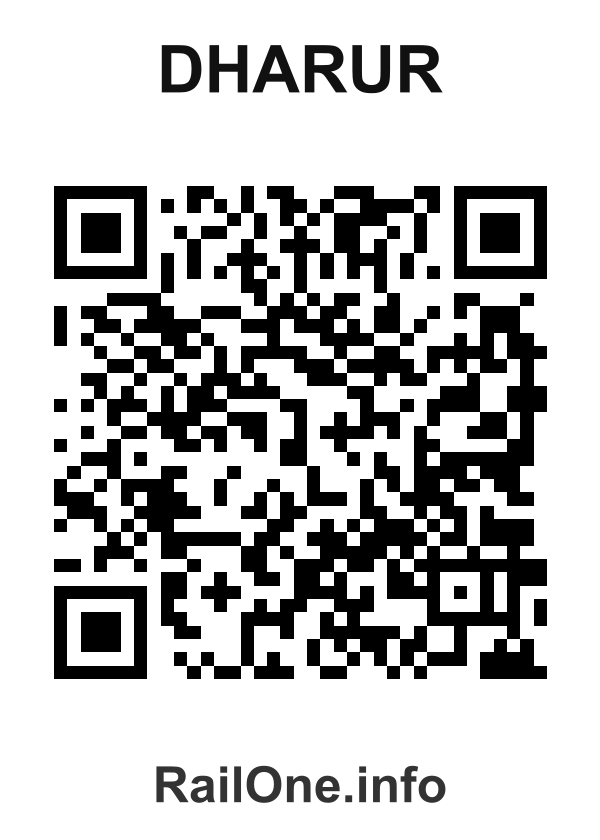RailOne QR Code for Dharur station