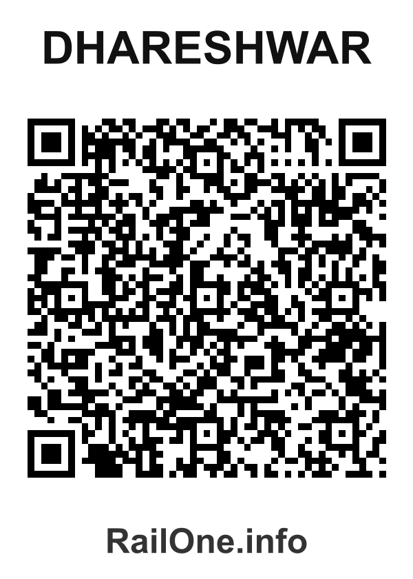 RailOne QR Code for Dhareshwar station