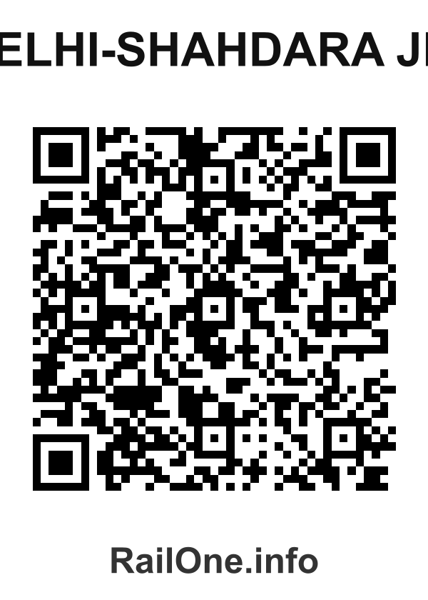 RailOne QR Code for Delhi-shahdara Jn. station