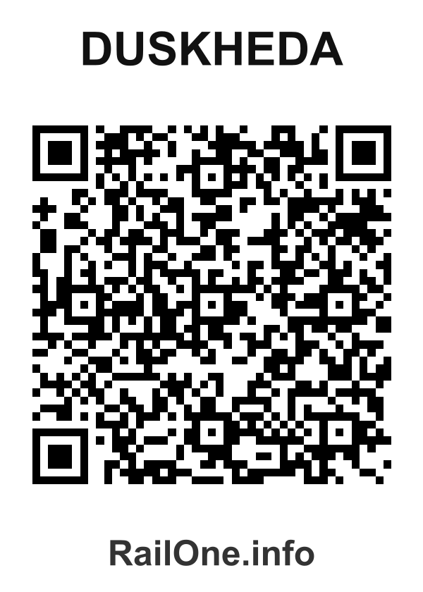 RailOne QR Code for Duskheda station