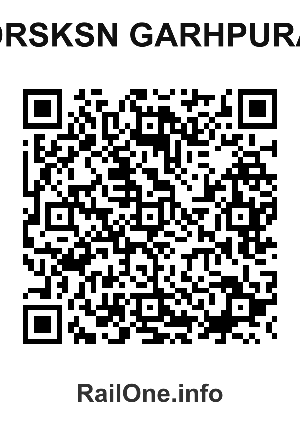 RailOne QR Code for Drsksn Garhpura station