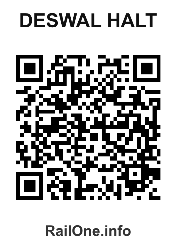 RailOne QR Code for Deswal Halt station