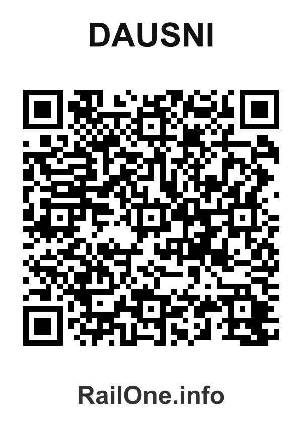 RailOne QR Code for Dausni station