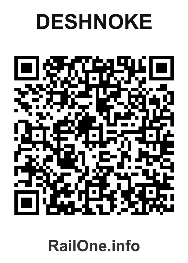 RailOne QR Code for Deshnoke station