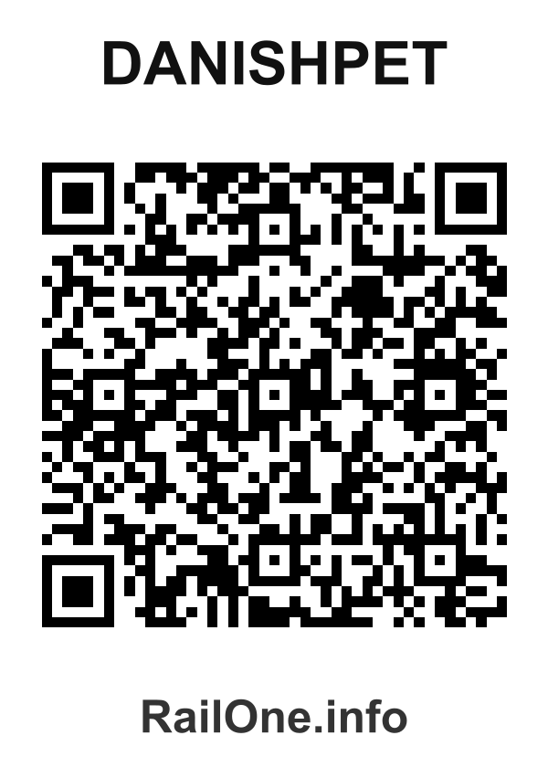 RailOne QR Code for Danishpet station