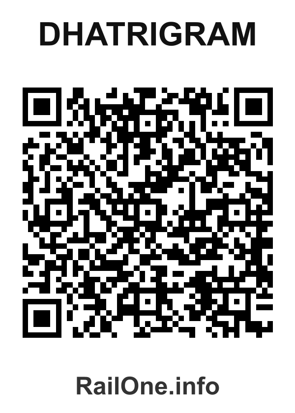 RailOne QR Code for Dhatrigram station
