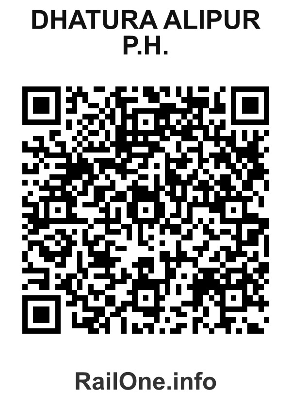 RailOne QR Code for Dhatura Alipur P.h. station