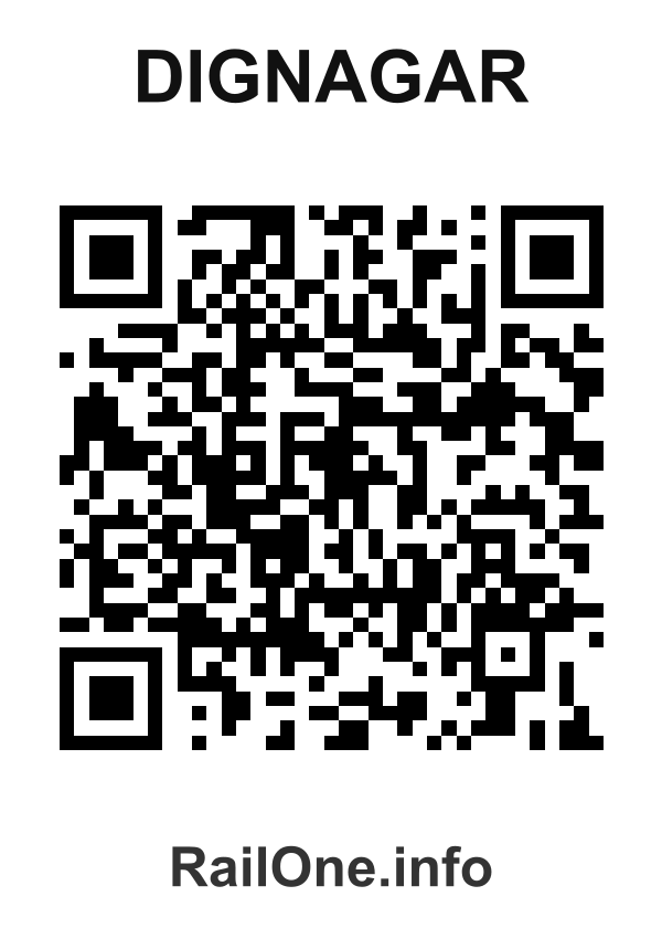 RailOne QR Code for Dignagar station