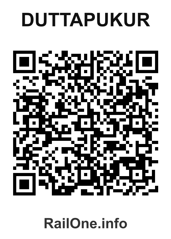 RailOne QR Code for Duttapukur station