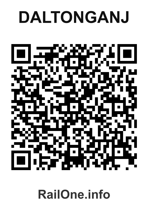 RailOne QR Code for Daltonganj station