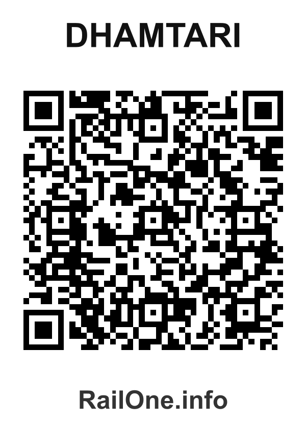 RailOne QR Code for Dhamtari station