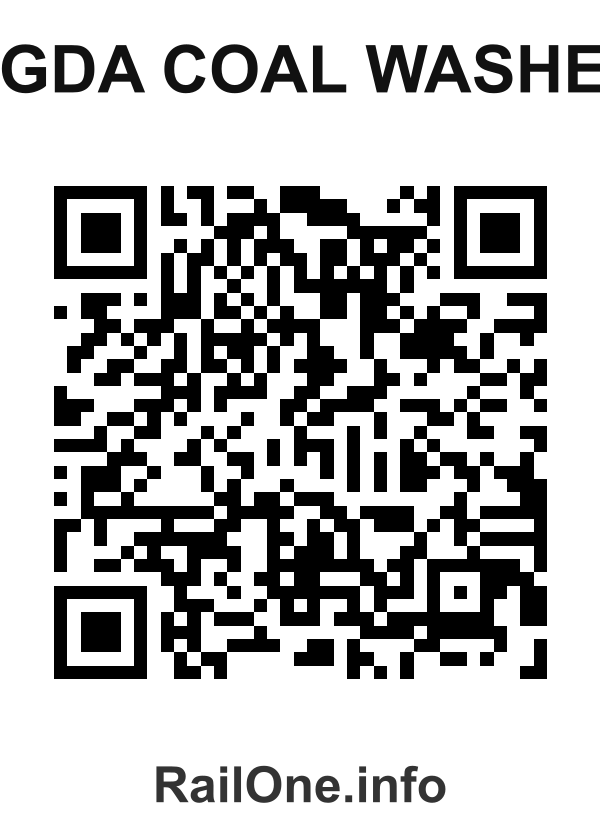 RailOne QR Code for Dugda Coal Washery station