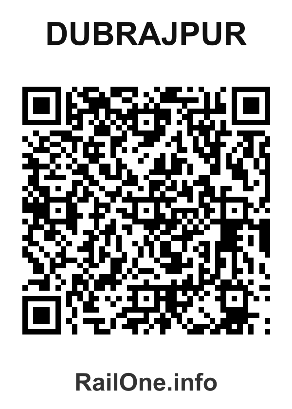 RailOne QR Code for Dubrajpur station