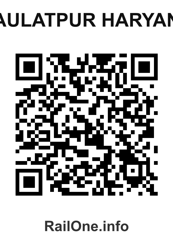 RailOne QR Code for Daulatpur Haryana station