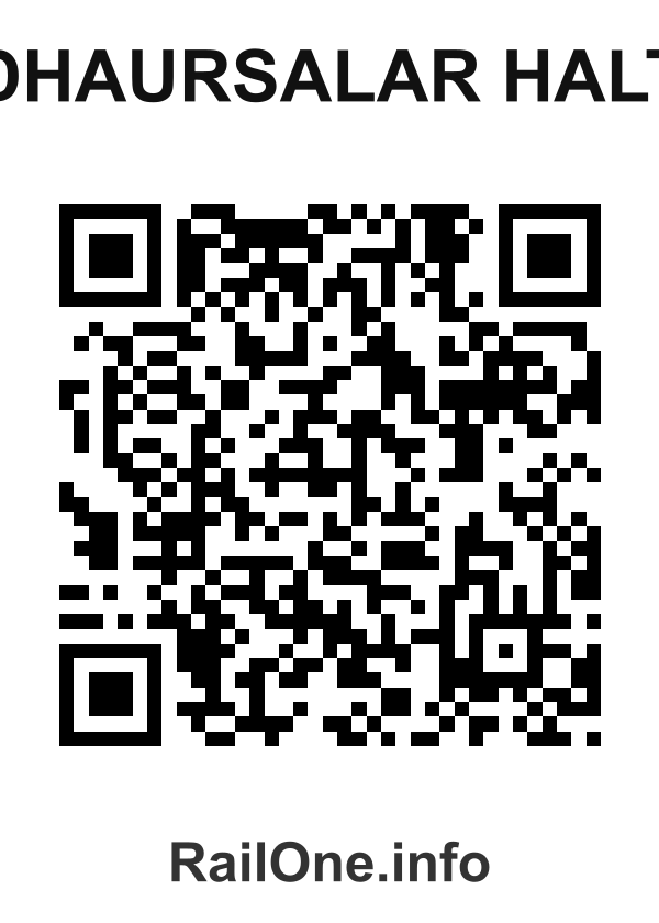 RailOne QR Code for Dhaursalar Halt station