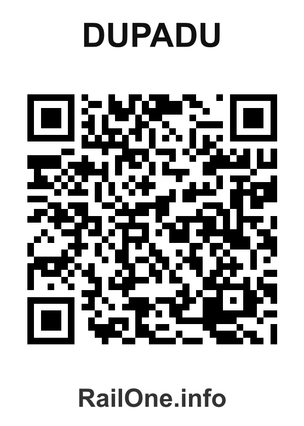 RailOne QR Code for Dupadu station