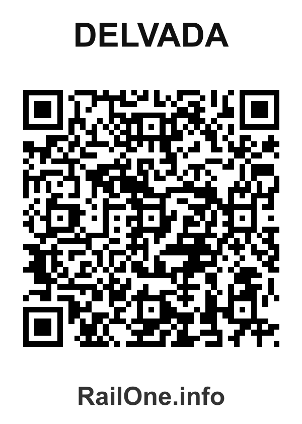 RailOne QR Code for Delvada station