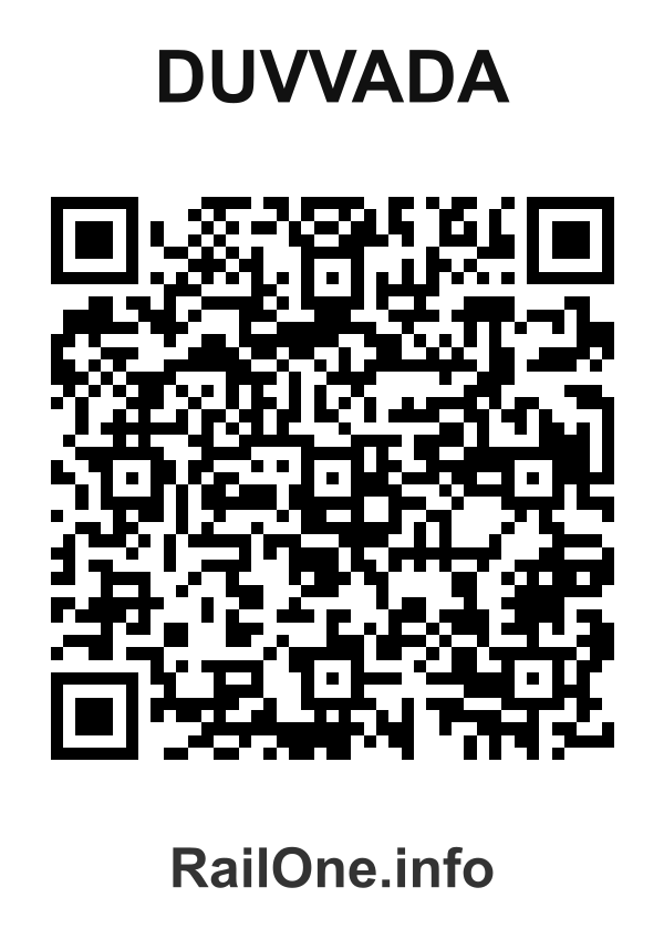 RailOne QR Code for Duvvada station